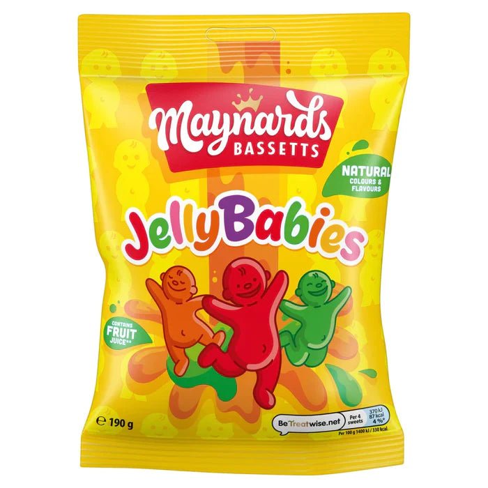 Maynards Bassetts Jelly Babies Sweets Bag 130g