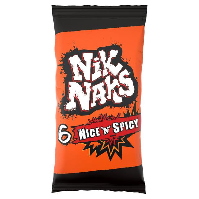 Nik Naks Nice & Spicy Corn Snacks 6X20g