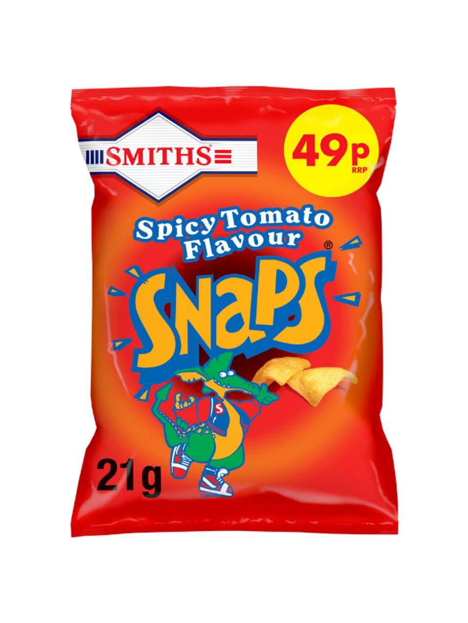 Smiths Tomato Snaps Crisps 21g (one bag)