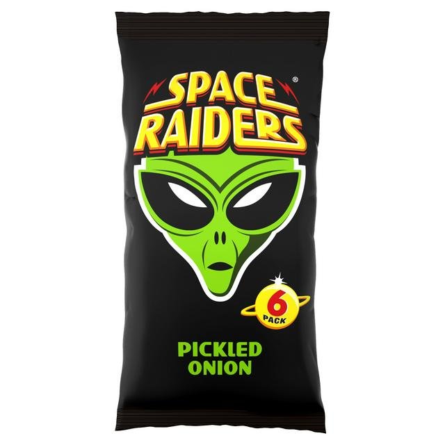 Space Raiders Pickled Onion Flavoured Crisp 6 Per Pack