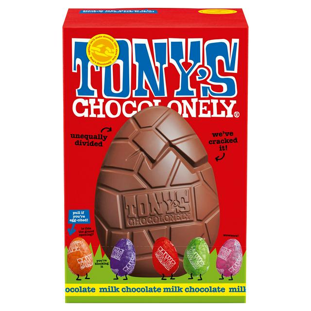 Tony’s Chocolonely Milk Chocolate Giant Easter Egg 242g