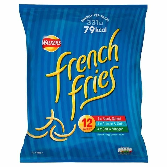 Walkers French Fries Assorted Multipack Crisps 12 per pack